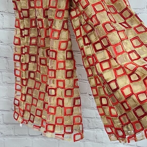 Girls Embellished 3pc Salwar Suit Set Chinon Georgette Kurta Indian Festive Wear - Picture 11 of 16